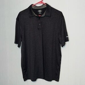 GH Bass Shirt Mens Medium Lightweight Gray Polo Short Sleeve Collared.